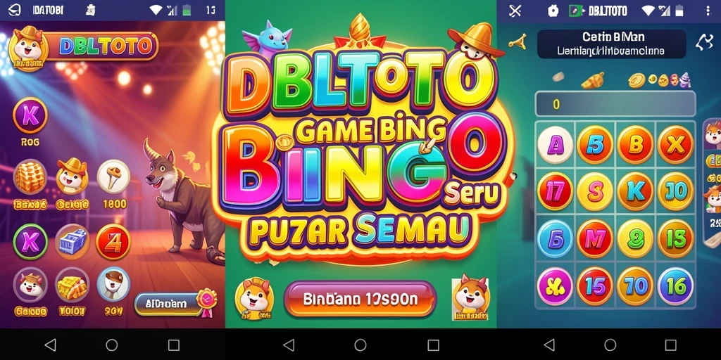 Tampilan permainan Bingo seru di DBLTOTO yang penuh warna.