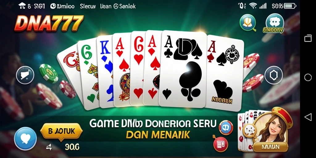 Screenshot gameplay domino yang menarik dan seru.