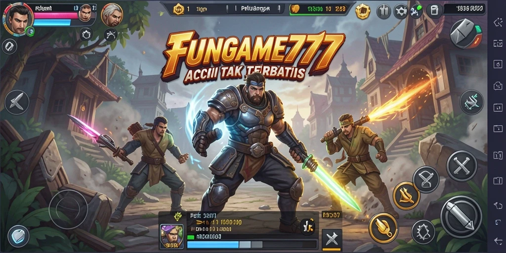 Menampilkan pengalaman gameplay seru dari FUNGAME777.