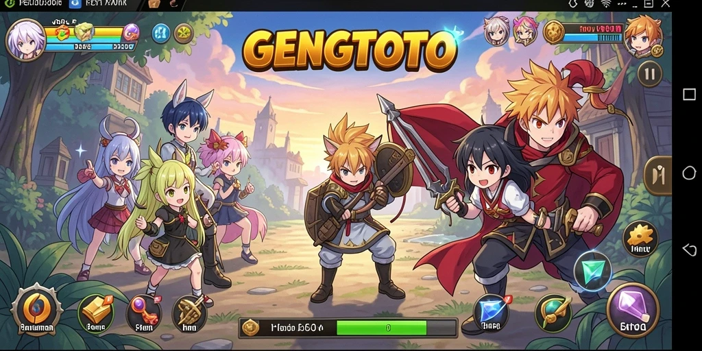 Tampilan gameplay GENGTOTO yang menarik dan penuh warna.