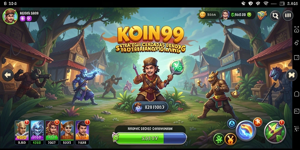 Tampilan gameplay KOIN99 dengan strategi mendalam dan interaksi pemain.