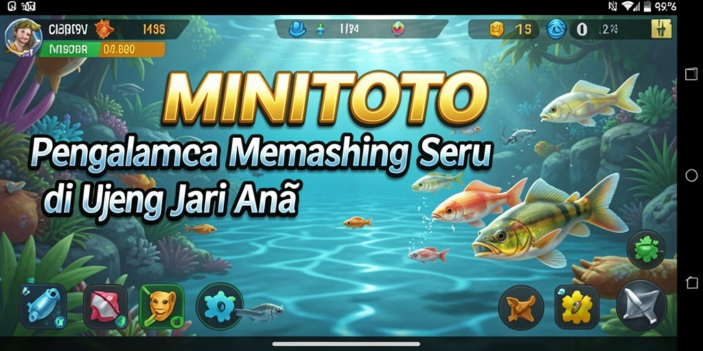 Tampilan gameplay Fishing di MINITOTO yang menarik dan mendebarkan.