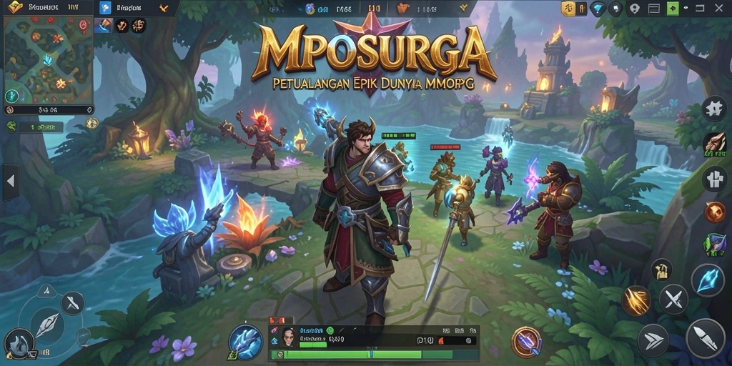 Tangkapan layar gameplay MPOSURGA menampilkan aksi petualangan yang seru.