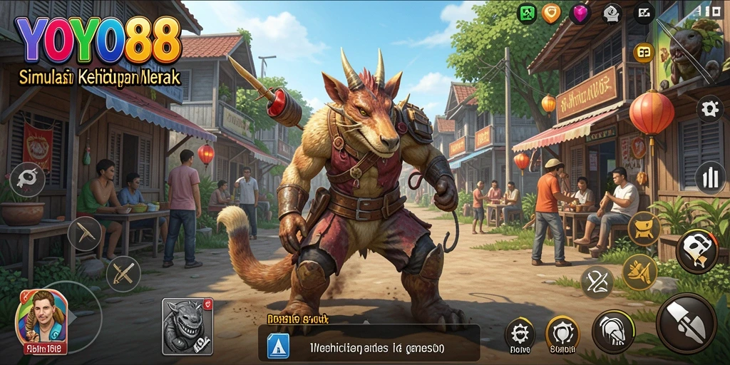 Gameplay seru dalam YOYO88 yang menggambarkan simulasi kehidupan.